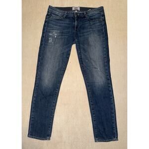 Paige women’s distressed skyline ankle peg blue jeans
Size 28